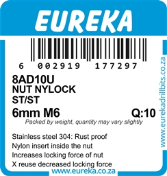 8AD10 - Nylock Nut ST/ST -8AD10_label_T